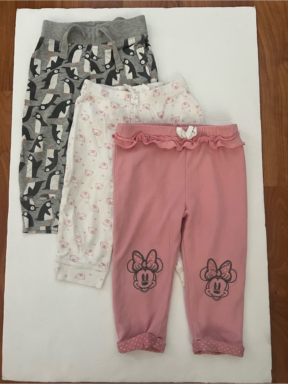 18-24m Legging Pants Bundle of 3 Girls Toddler Disney Minnie Mouse/ Carter’s/Gap